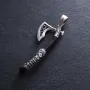 Серебряный кулон Секира Перуна с эбеном 1124 Оникс