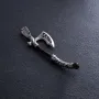Серебряный кулон Секира Перуна с эбеном 1124 Оникс