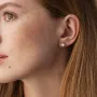 Серьги - пусеты с жемчугом (белое золото) с08504 Оникс