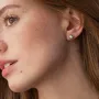 Серьги - пусеты с жемчугом (белое золото) с08504 Оникс