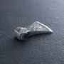 Серебряный кулон Двойной топор 7045 Оникс