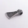Серебряный кулон Двойной топор 7045 Оникс