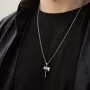 Серебряный кулон Топор викинга 7041 Оникс