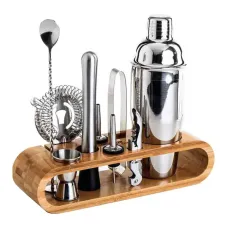 Набор для бара с подставкой Youchen MC-T10 10 предметов Хром (10866-60461) Набор для бара с подставкой Youchen MC-T10 10 предметов Хром (10866-60461)