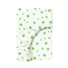 Простирадло на резинці 80х160 см GREEN STARS COSAS Простирадло на резинці 80х160 см GREEN STARS COSAS