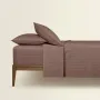 Полуторна постільна білизна сатин LATTE Cosas Коричневий 160х220 см