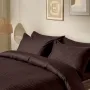 Двуспальное постельное белье сатин WALNUT Cosas Шоколад 180х220 см