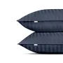 Двуспальная постель сатин с простыней на резинке DENIM CS1 Cosas Сапфир 180х220 см