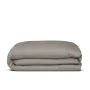 Євро постіль сатин з простирадлом на гумці SAVANA CS1 Cosas Кварц 200х220 см