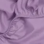 Двоспальна постіль сатин з простирадлом на гумці LAVENDER Cosas Лаванда 180х220 см
