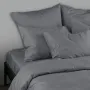 Двуспальная постель сатин с простыней на резинке BELUGA Cosas серый 180х220 см