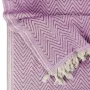 Плед хлопковый COSAS ZIGZAG 180х230 см CS3 Розовый