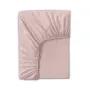 Євро постіль сатин з простирадлом на гумці BLUSH Cosas Сакура 200х220 см