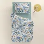 Дитяча постільна білизна в ліжечко CALIFORNIA FLOWERS Cosas Синій 110х140 см
