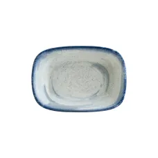 Тарілка прямокутна Bonna Gourmet Harena 14*10 см Білий/синій Тарілка прямокутна Bonna Gourmet Harena 14*10 см Білий/синій