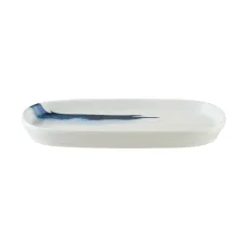 Блюдо овальне Bonna Blue Wave 21 см Білий/синій