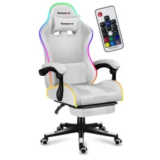 Компьютерное кресло Huzaro Force 4.7 RGB White ткань