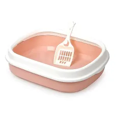 Туалет лоток для кошек с лопаткой Taotaopets 225501 46*38*13 см Розовый (11051-62352) Туалет лоток для кошек с лопаткой Taotaopets 225501 46*38*13 см Розовый (11051-62352)