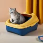 Туалет для кошек Taotaopets 268802 Yellow 40*30*20 cm лоток для котов с лопаткой