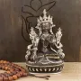 Статуя Біла Тара Бронза Оксидування Часткове сріблення Kailash 15 см (26777)