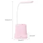 Настольная светодиодная лампа RIAS Multifunctional Desk Lamp с держателем для телефона 1200mAh Pink (3_02971)