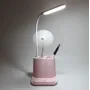 Настольная светодиодная лампа RIAS Multifunctional Desk Lamp с держателем для телефона 1200mAh Pink (3_02971)