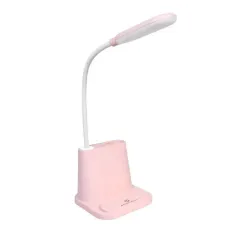 Настольная светодиодная лампа RIAS Multifunctional Desk Lamp с держателем для телефона 1200mAh Pink (3_02971) Настольная светодиодная лампа RIAS Multifunctional Desk Lamp с держателем для телефона 1200mAh Pink (3_02971)