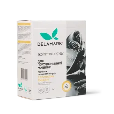Порошок для посудомийної машини DeLaMark з ароматом лимону 1 кг Порошок для посудомийної машини DeLaMark з ароматом лимону 1 кг