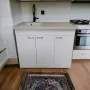 Пластиковая кухонная тумба с мойкой 120 см