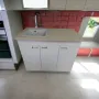 Пластиковая кухонная тумба с мойкой 120 см