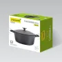 Кастрюля с крышкой Maestro Cast MR-4528 6,3 л Черный