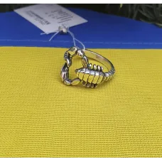 Кольцо скорпион Maxi Silver 9257 SE 15.5