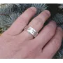 Кольцо царя Соломона на иврите 2 надписи Maxi Silver 9208 SE 15.5
