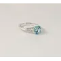 Кольцо с цирконами голубыми Maxi Silver 7921/1 SE 16.5