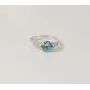 Кольцо с цирконами голубыми Maxi Silver 7921/1 SE 16.5