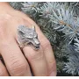 Кольцо волк Maxi Silver 8571 SE 15.5