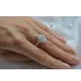 Кольцо с камнем капля Maxi Silver 7981 SE 15.5