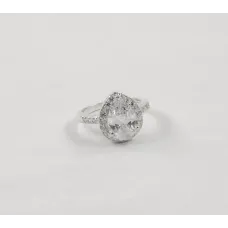 Кольцо с камнем капля Maxi Silver 7981 SE 15.5 Кольцо с камнем капля Maxi Silver 7981 SE 15.5