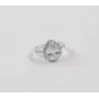 Кольцо с камнем капля Maxi Silver 7981 SE 15.5