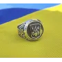 Кольцо с Украинским гербом Maxi Silver 5922 SE 16.5