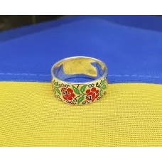 Кольцо с вышиванкой Maxi Silver 5654 SE 16.5 Кольцо с вышиванкой Maxi Silver 5654 SE 16.5
