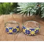 Кольцо с вышиванкой Maxi Silver 5558 SE 18.5