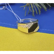 Печатка с камнем оникс Maxi Silver 5190 SE 17.5 Печатка с камнем оникс Maxi Silver 5190 SE 17.5