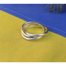 Кольцо тринити Maxi Silver 3994 SE 16