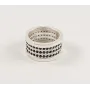 Кольцо с черными камнями Maxi Silver 3648 SE 15.5