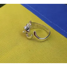 Кольцо Кошка Maxi Silver 2958 SE 15.5