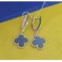 Серьги клевер Ван Клиф Maxi Silver 9277