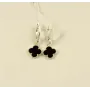 Серьги клевер Ван Клиф Maxi Silver 9277