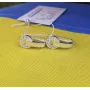 Серьги бренд булгари Maxi Silver 9271