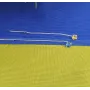 Серьги протяжки с желто-голубыми фианитами Maxi Silver 9223